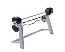 MX80  可調式槓鈴與W曲槓替換組合-36.4KG(含槓架)